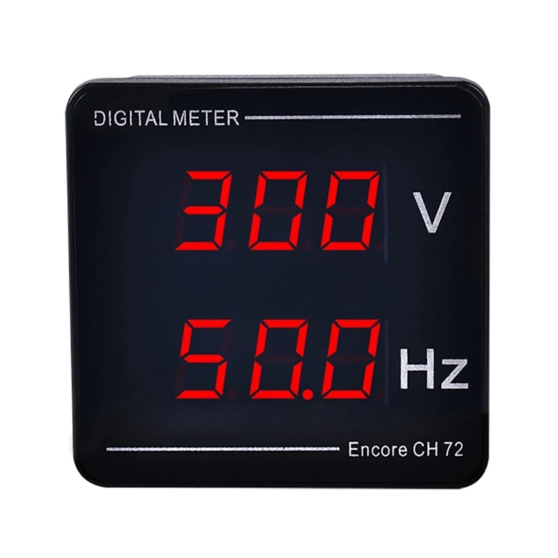 Измеритель напряжения и частоты с двойным цифровым дисплеем AC50-500V 10-99.9 Гц Высокоточный цифровой измеритель частоты вольтметра