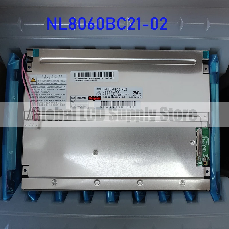 NL8060BC21-02 с 8,4-дюймовым ЖК-дисплеем, оригинальная панель для NEC, абсолютно новая и быстрая доставка