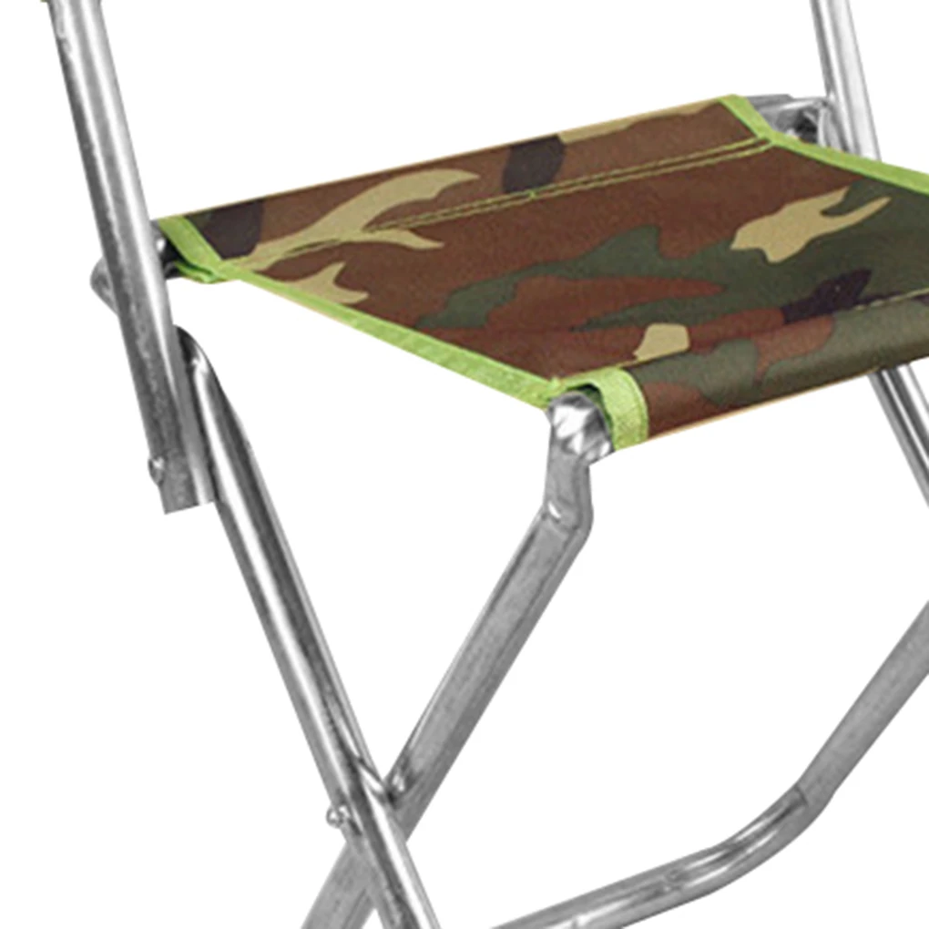 Камуфляжная спинка Рыболовный стул Портативный Складной стул для кемпинга на открытом воздухе Мини-сидения для пикника