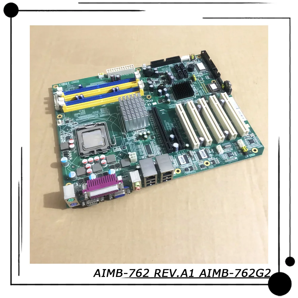 Два сетевых порта для промышленной платы управления Advantech ATX 5 * PCI 2 * COM 2 * LAN С оперативной памятью и процессором LGA775 AIMB-762 REV.A1 AIMB-762G2