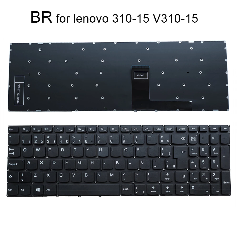 Бюстгальтер для ноутбука Бразилия Бразильская клавиатура Для Lenovo Ideapad 310-15ABR 15IAP 310-15ISK 310-15IKB 310-15 V310-15IKB 15ISK 5CB0M29109