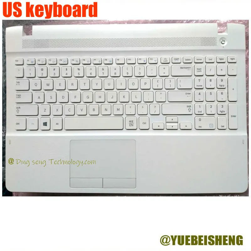 YUEBEISEHNG Новинка/Org для Samsung NP270E5J 270E5G 270E5U 270E5R 270E5K подставка для рук, верхняя крышка клавиатуры США, Тачпад, белый