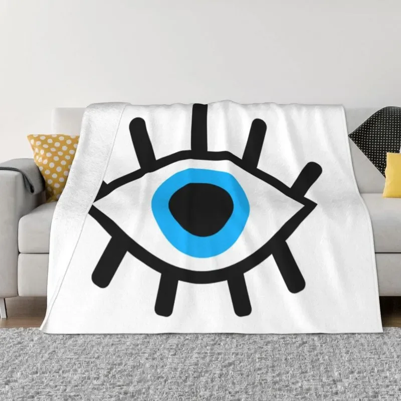 НОВЫЕ Одеяла-талисманы Magic Eyes, Теплый Фланелевый Черный Амулет от сглаза, покрывало в стиле Бохо для домашнего дивана в спальне