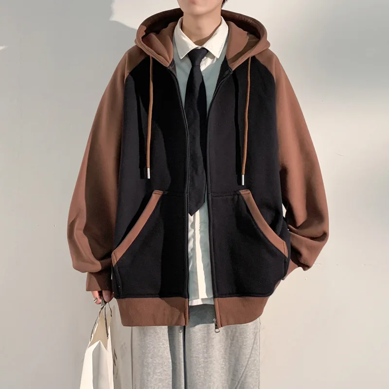 Кардиган свитер весенне-осенняя тяжелая куртка с капюшоном пара осенних пальто толстовки женская толстовка