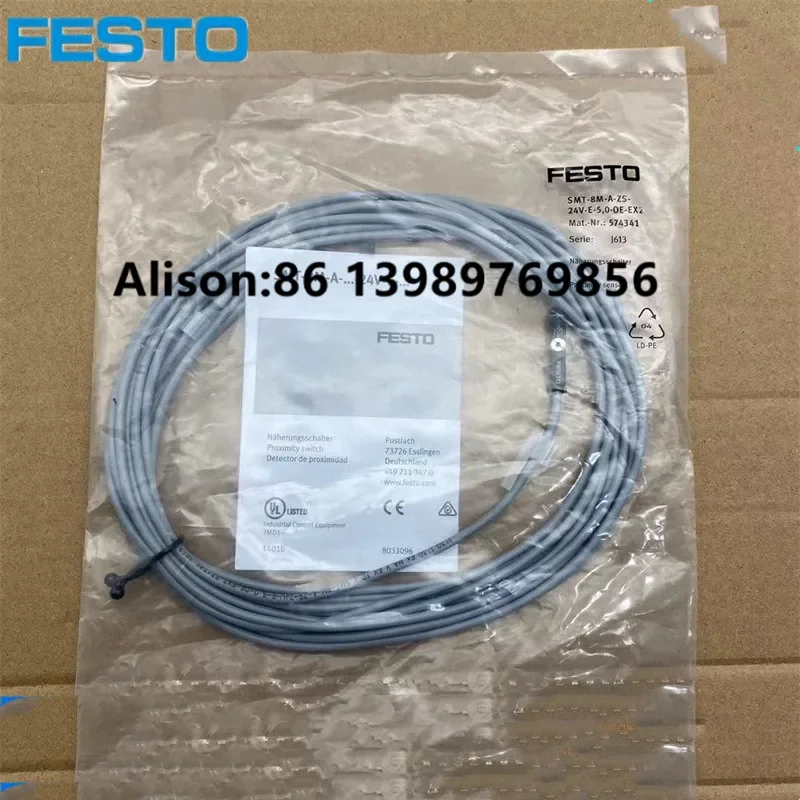 Бесконтактный выключатель FESTO SMT-8M-A-PS-24V-E-2.5-M12 574333