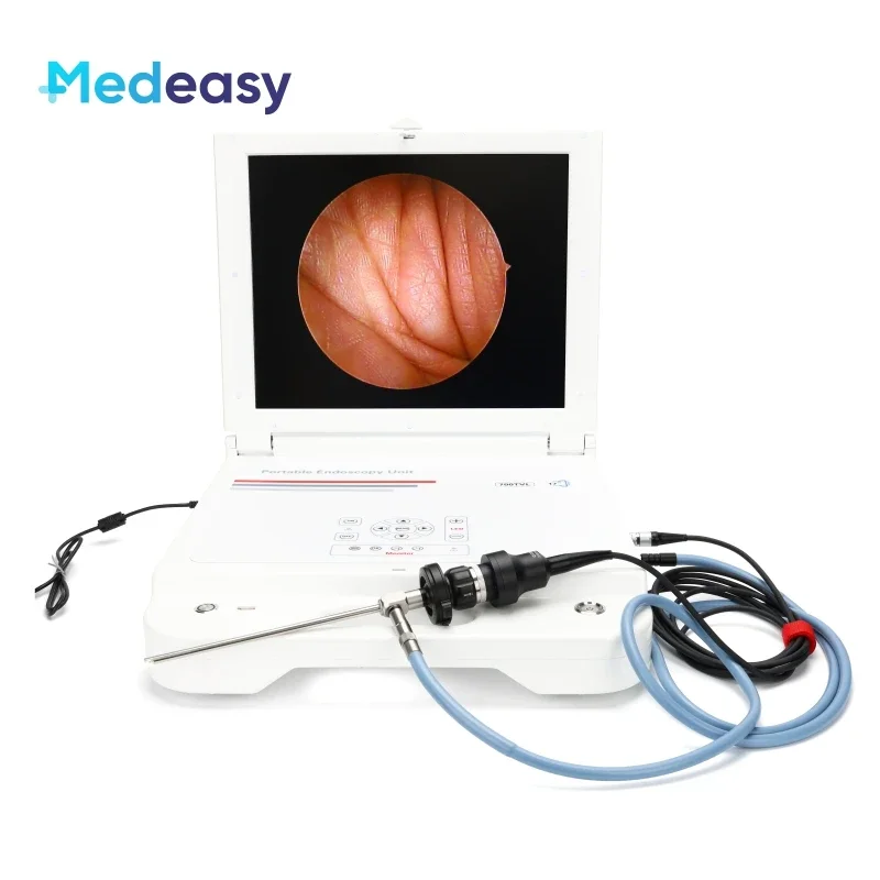Портативная эндоскопическая камера с монитором, светодиодным источником света и HD-рекордером, медицинская портативная эндоскопическая камера