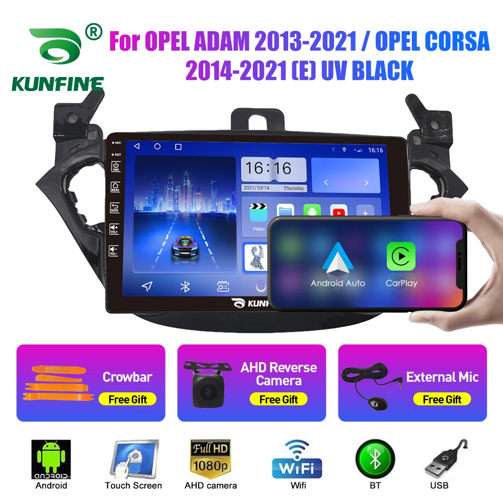 10,33 Дюймовый Автомобильный Радиоприемник Для OPEL ADAM 2013-2021 2Din Android Восьмиядерный Автомобильный Стерео DVD GPS Навигационный Плеер QLED Экран Carplay