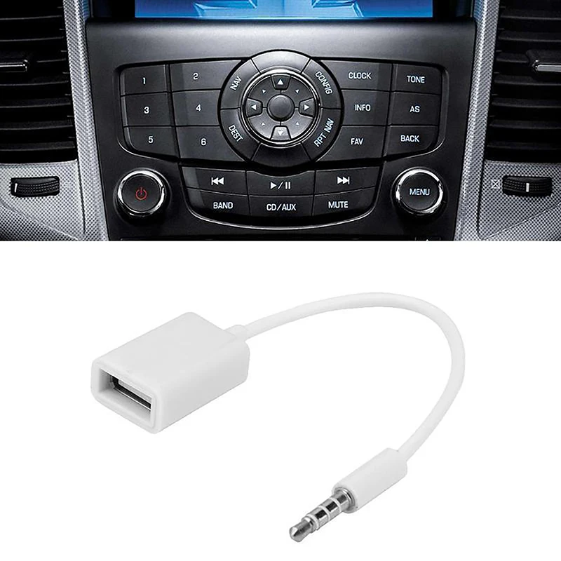 3,5 мм Мужской Аудио Разъем AUX К USB 2,0 Женский Конвертер Кабель-Адаптер Для Автомобильных Динамиков Usb Флэш-Диск Для Всех 3,5 Устройств