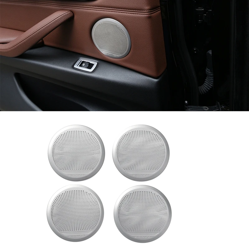Накладка на дверной аудиодинамик из 4 шт. для-BMW X5 F15 2014-2018 X6 F16 2015-2018