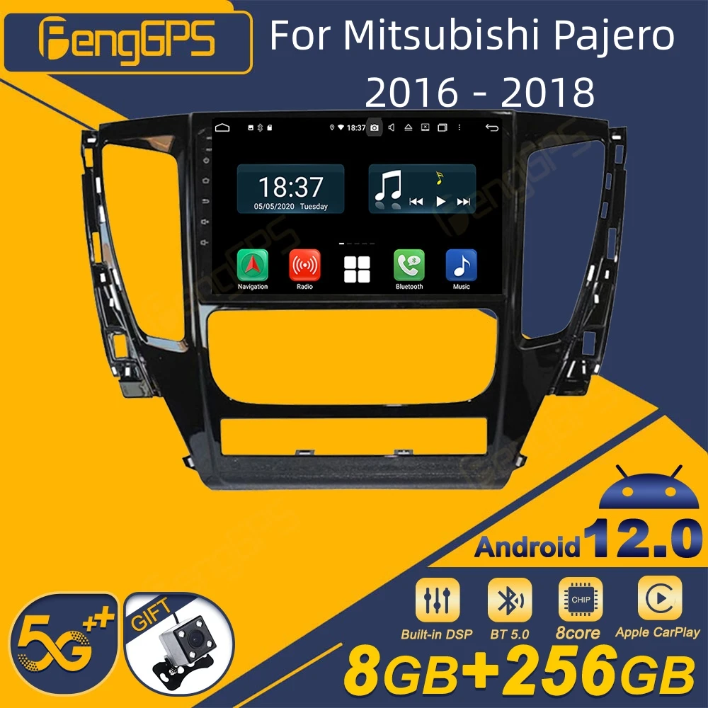Для Mitsubishi Pajero 2016-2018 Android Автомобильный Радиоприемник 2Din Стерео Приемник Авторадио Мультимедийный Плеер GPS Navi Экран Головного Устройства