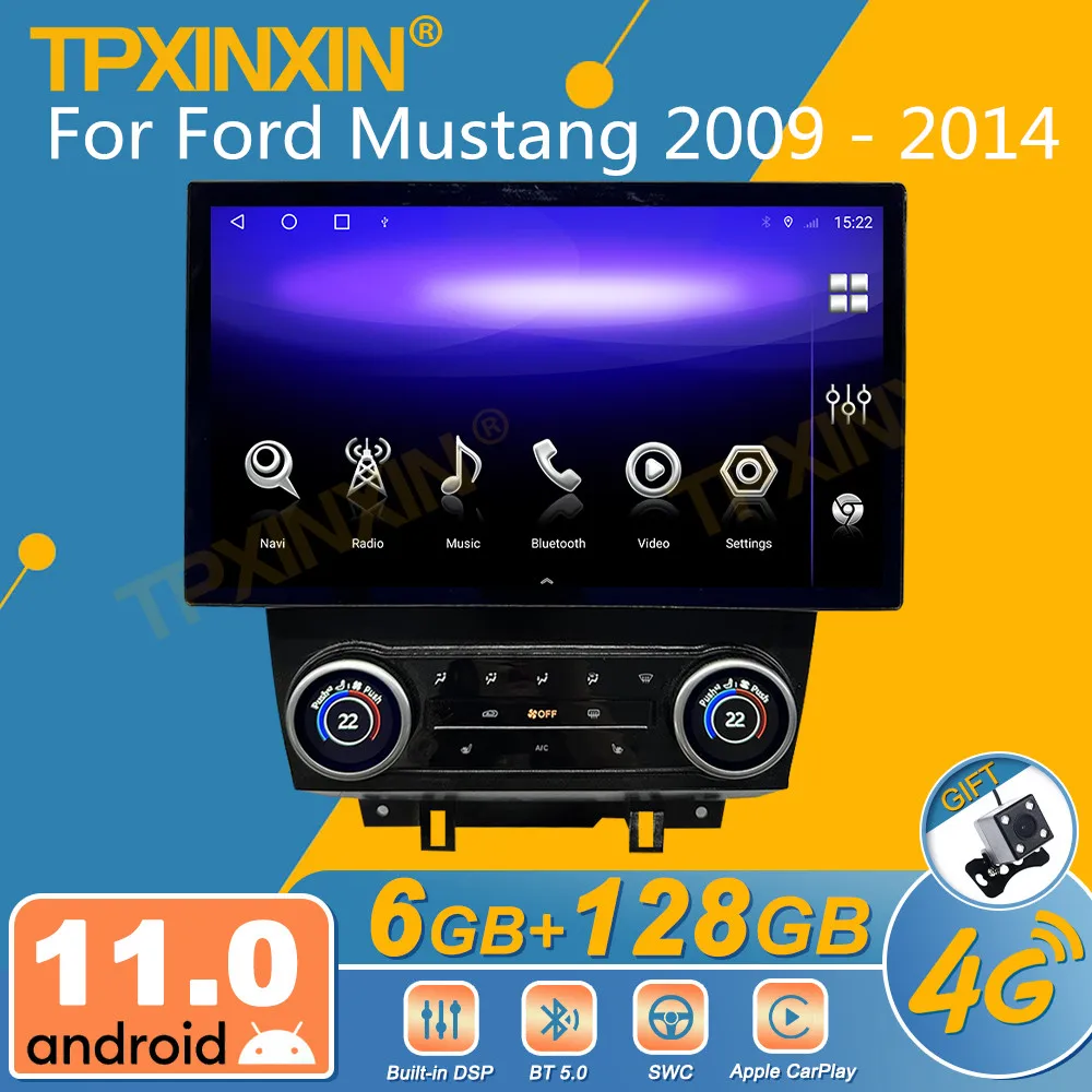 Для Ford Mustang 2009-2014 Android Автомобильный Радиоприемник 2Din Стерео Приемник Авторадио Мультимедийный Плеер GPS Navi Экран Головного Устройства