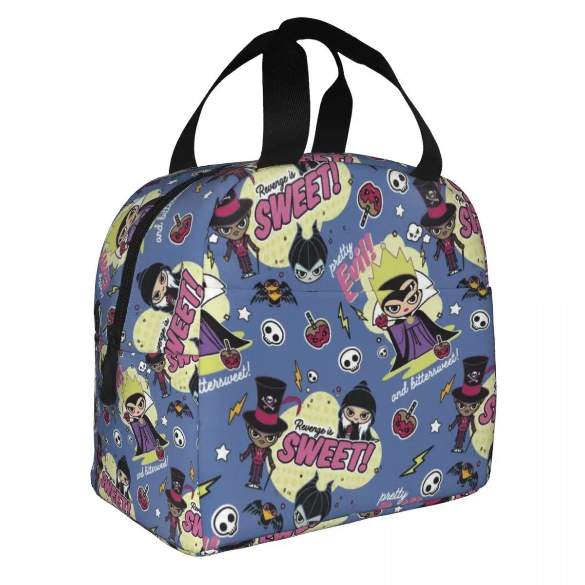 Disney Villains Kawaii Pretty Evil Изолированная сумка для ланча, термосумка, контейнер для еды, Переносная сумка-ланч-бокс для мужчин и женщин, школа