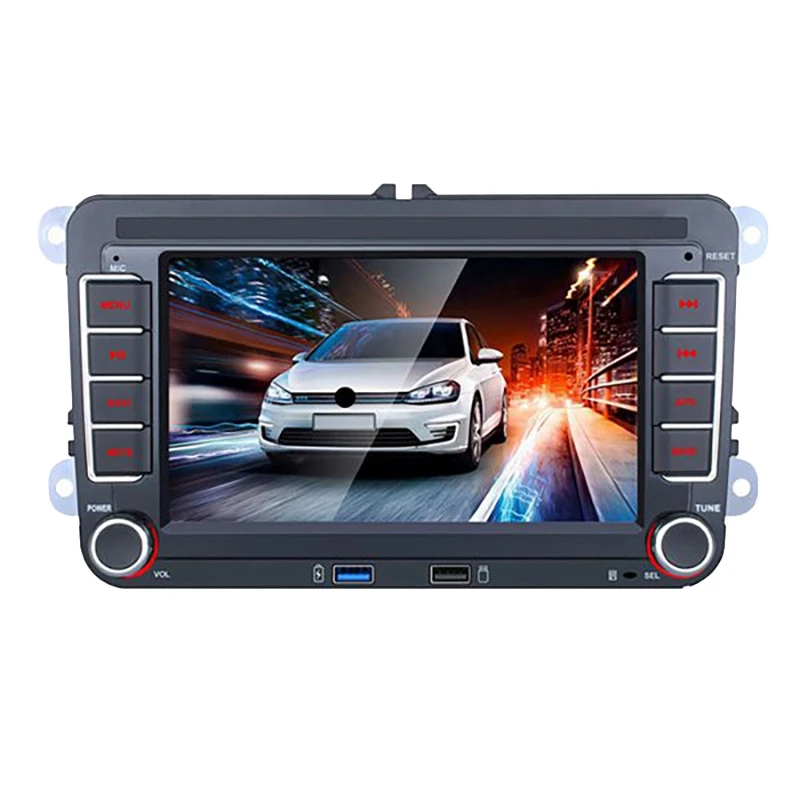 2 Din Автомагнитола Android Автомобильный Мультимедийный Плеер Авторадио GPS Навигация Для Golf Skoda Seat Tiguan Passat B6 B7