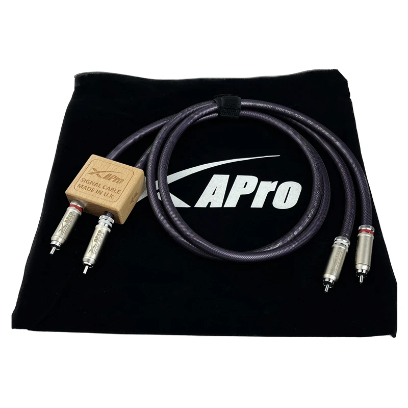 Hi-end XAPro OCC Посеребренный кабель RCA из кристаллической меди HiFi аудио соединительная линия