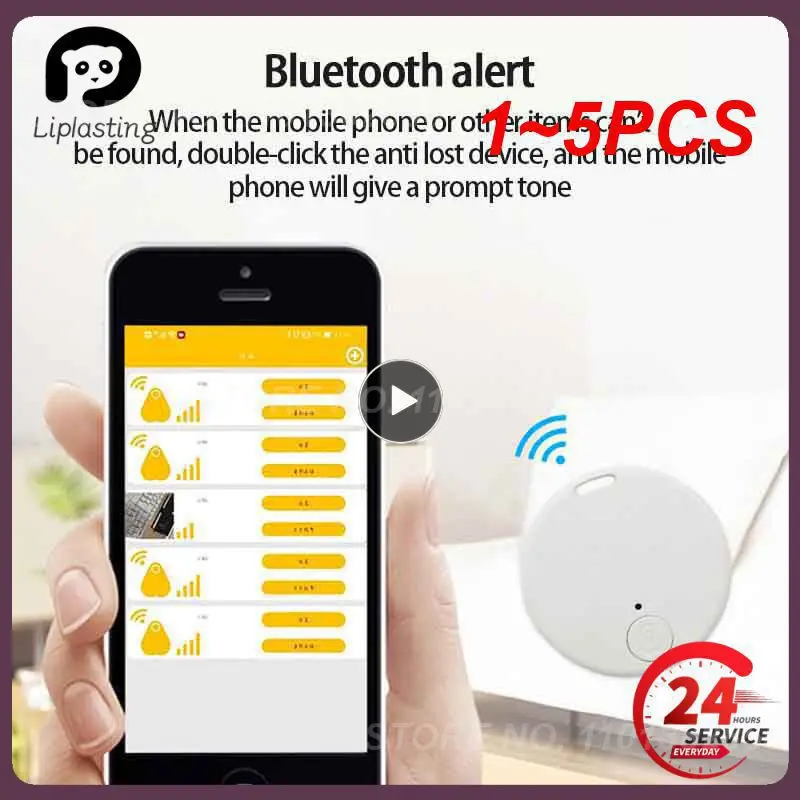 1 ~ 5ШТ Мини GPS-трекер Bluetooth Устройство защиты от потери домашних животных Сумка Кошелек Отслеживание для IOS / Android Smart Finder Локатор