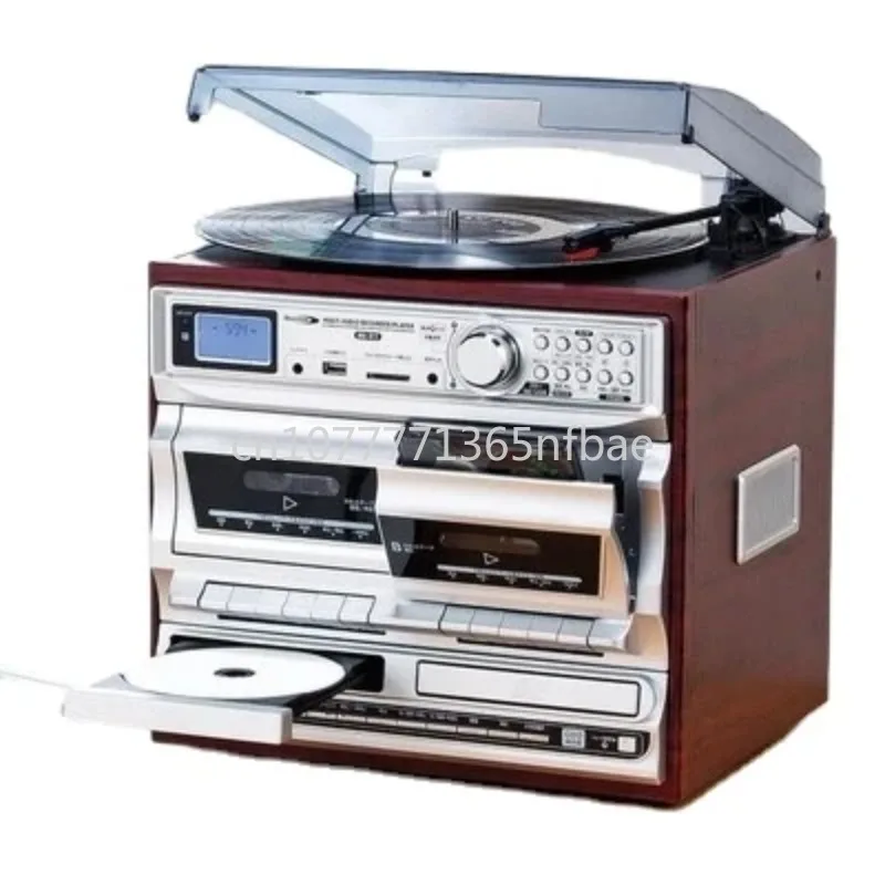 Bluetooth Аудио, многофункциональная магнитола, CD USB проигрыватель виниловых пластинок, современный музыкальный автомат, антикварный фонограф