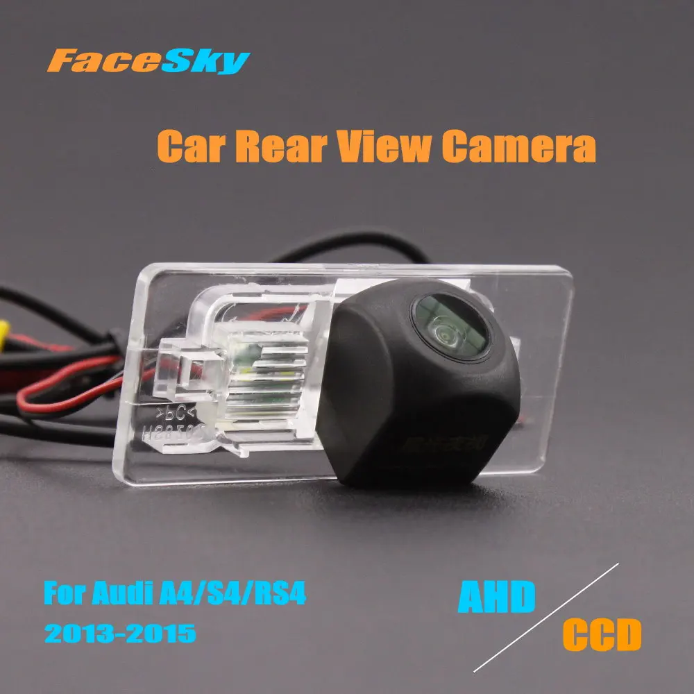 FaceSky Автомобильная Камера Заднего Вида Для Audi A4/S4 B6/B7/B8/B9 Видеорегистратор Заднего Вида AHD/CCD 1080P Аксессуары Для Обратного Изображения
