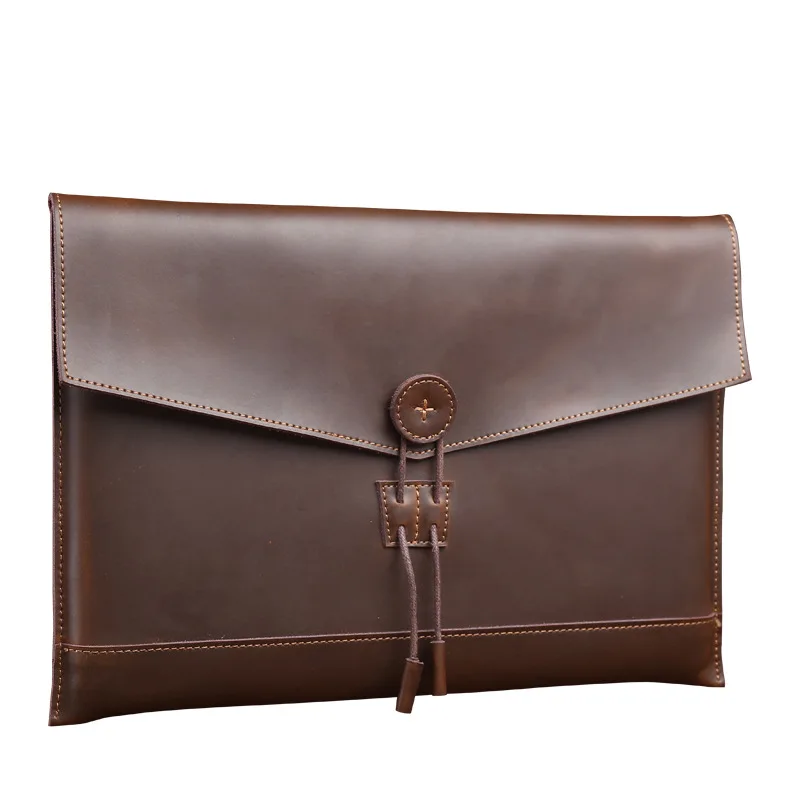Newsbirds Клатч из натуральной кожи для Macbook Air IPAD, мужская ручная сумка-клатч, сумки для документов формата А4, ультратонкий чехол для ноутбука HP DELL