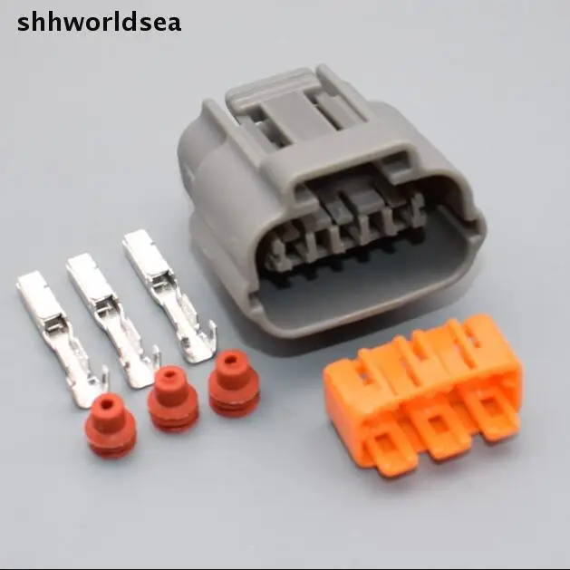 Shhworldsea 4 комплекта 3-ходовых 3-контактных водонепроницаемых Штекерных разъемов Катушки зажигания, комплект разъемов для ремонта, клеммы и уплотнения в разобранном виде