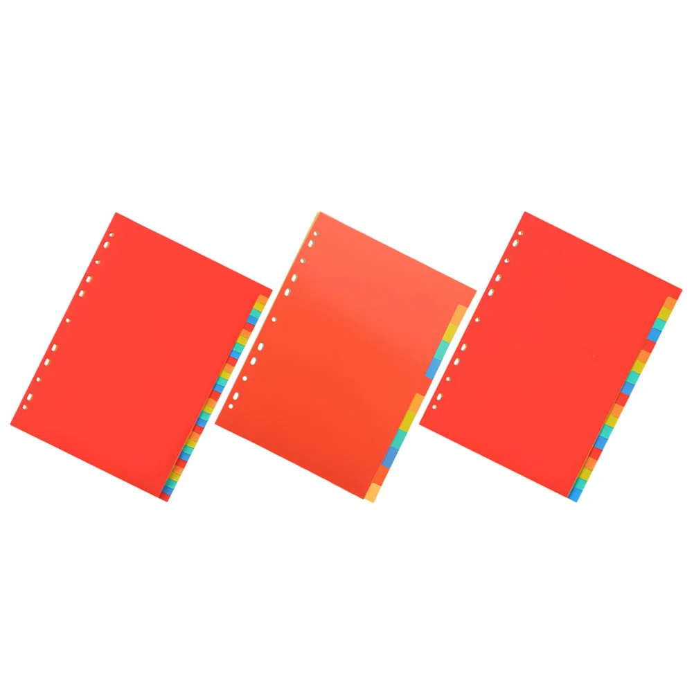 3 комплекта Цветных Разделителей Для папок, Разделителей для Блокнотов, Разделителей Страниц Для Блокнотов, Органайзеров