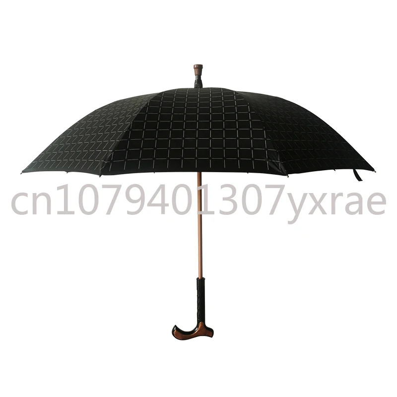 Противоскользящий зонт-трость для пожилых людей, уличная длинная ручка, прочный и долговечный