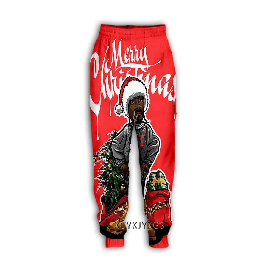 Повседневные брюки с 3D-принтом Snoop Dogg и Christmas, Спортивные спортивные штаны, прямые Спортивные штаны, Спортивные штаны для бега трусцой, Брюки Y32
