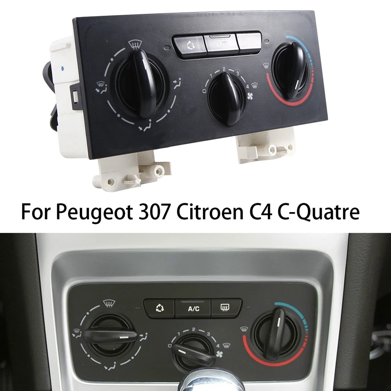Ручной обогреватель переменного тока Панель дисплея климат-контроля 6451ZN для Peugeot 307 Citroen C4 C-Quatre Запасные части Аксессуары