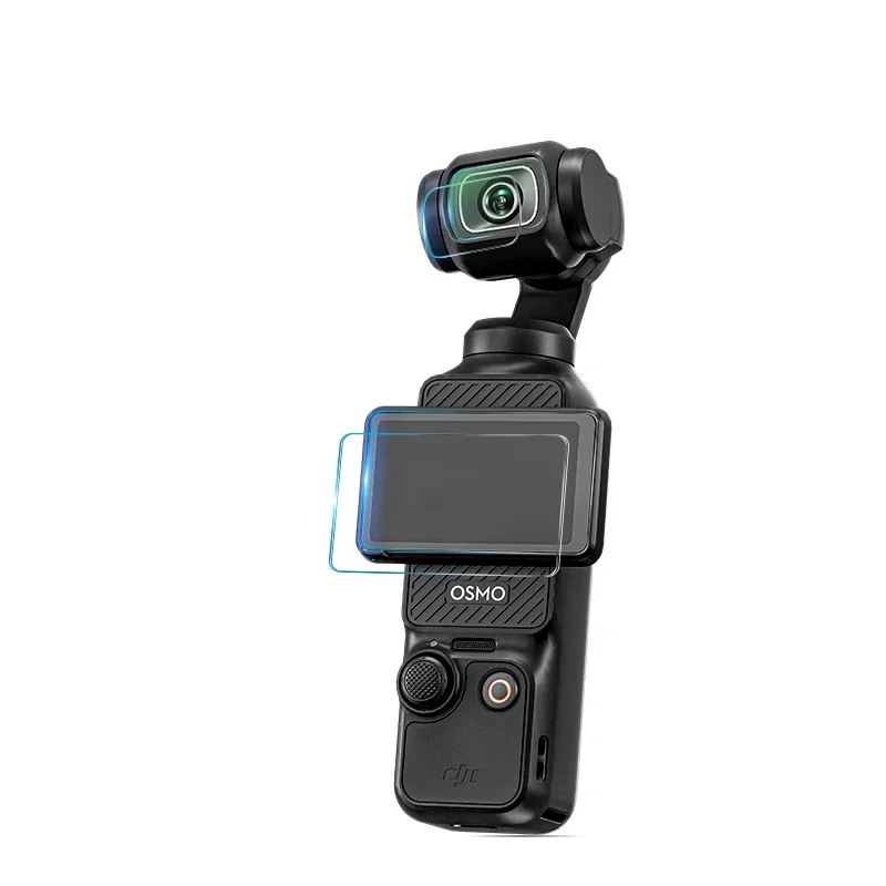 Аксессуары Для Камеры Жесткий Стеклянный Пленочный Объектив Защитная Пленка Для Экрана ЖК-Дисплея Полное Покрытие Для DJI OSMO Pocket 3 Handheld Gimbal Action