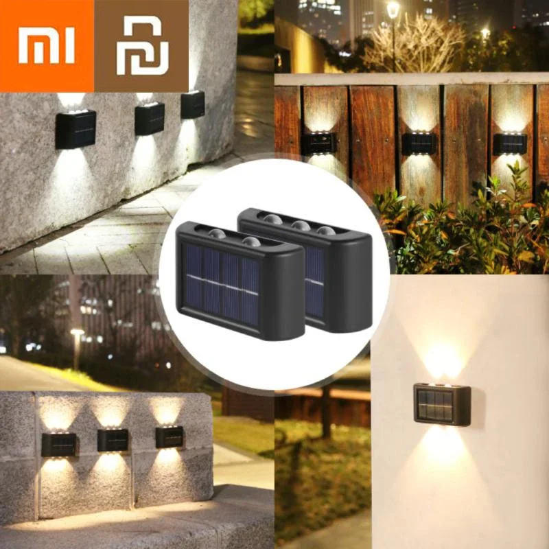 Xiaomi Solar LED Outdoor Light Smart Lighting Sensor лампа уличные фонари наружное украшение сада водонепроницаемый солнечный настенный светильник