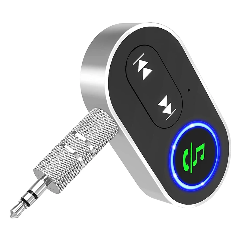 Автомобильный Bluetooth AUX-Приемник, Беспроводной Аудиоприемник С Шумоподавлением Для Автомобильной Стереосистемы/Музыки Из Домашней Колонки/Громкой связи