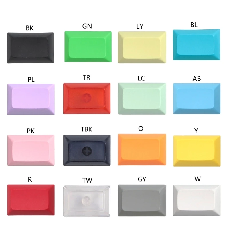 DSA Keycap Blank Personality Supplement 1.5U Колпачки для ключей 10 Штук Матовые, Нескольких Цветов