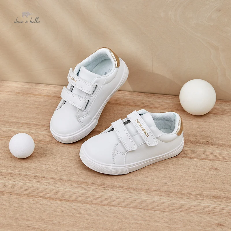Кроссовки Dave Bella 2023, детская белая обувь для мальчиков и девочек, повседневная обувь на резиновой подошве, спортивная обувь для настольных игр DB3236662
