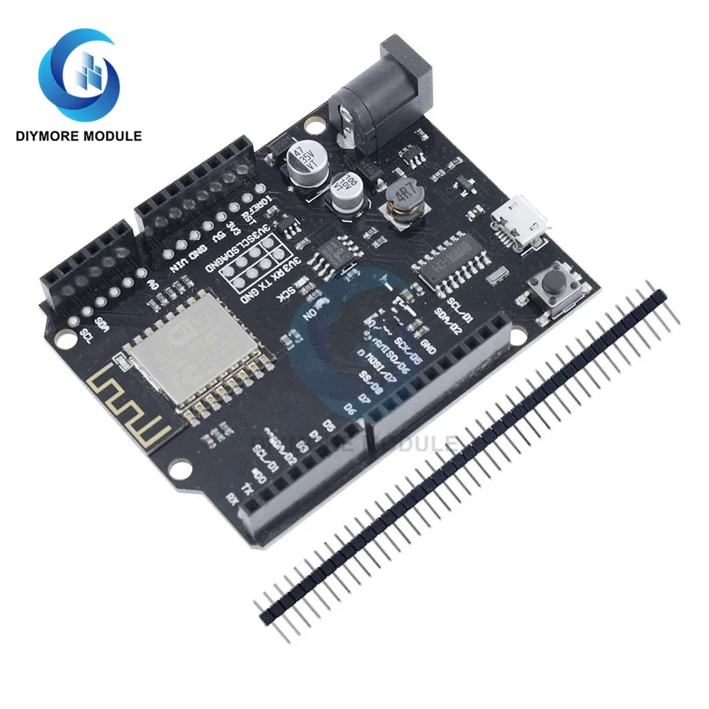 Для WeMos D1 R2 WiFi Плата разработки на базе ESP8266 ESP-12F CH340 Micro USB Для Arduino, Совместимая с Nodemcu