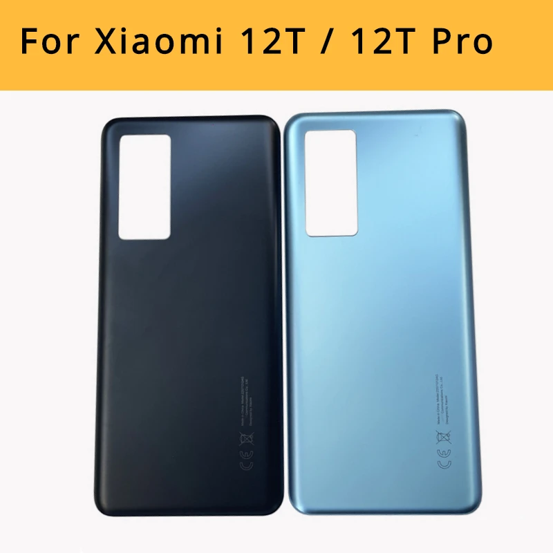 Новинка для Xiaomi 12T Pro Замена задней стеклянной крышки заднего корпуса Крышка батарейного отсека для xiaomi mi 12T крышка батарейного отсека