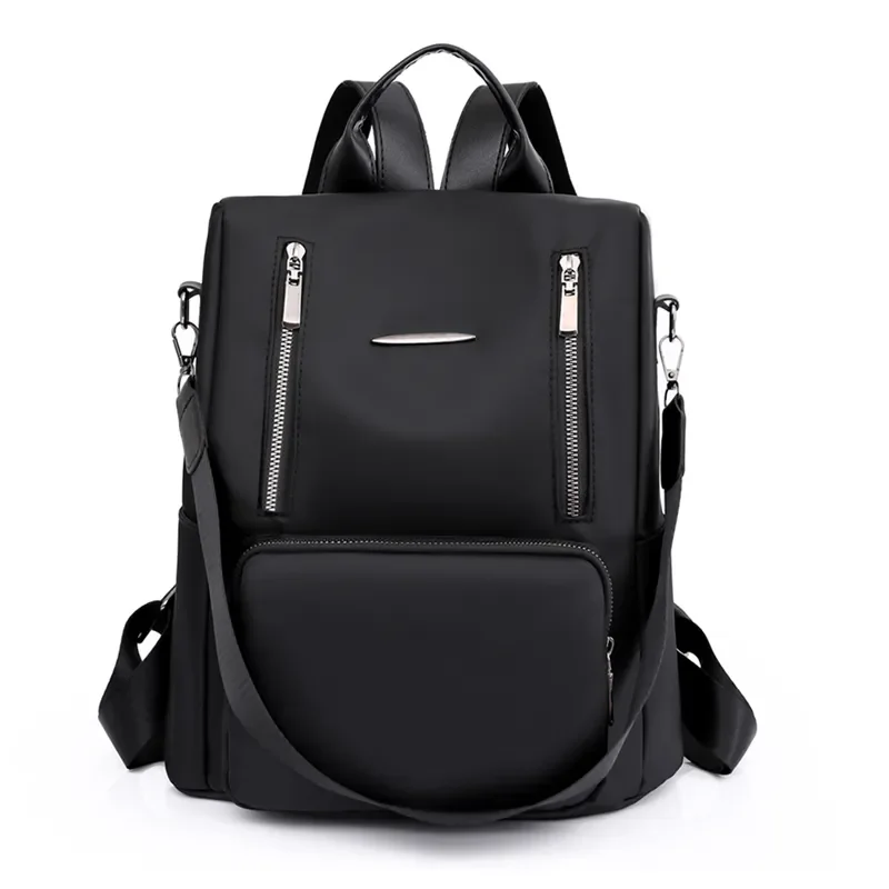 Женский рюкзак с противоугонной защитой, открытый дизайн, высококачественная ткань Оксфорд, повседневные дорожные рюкзаки с несколькими молниями, школьная сумка для девочек