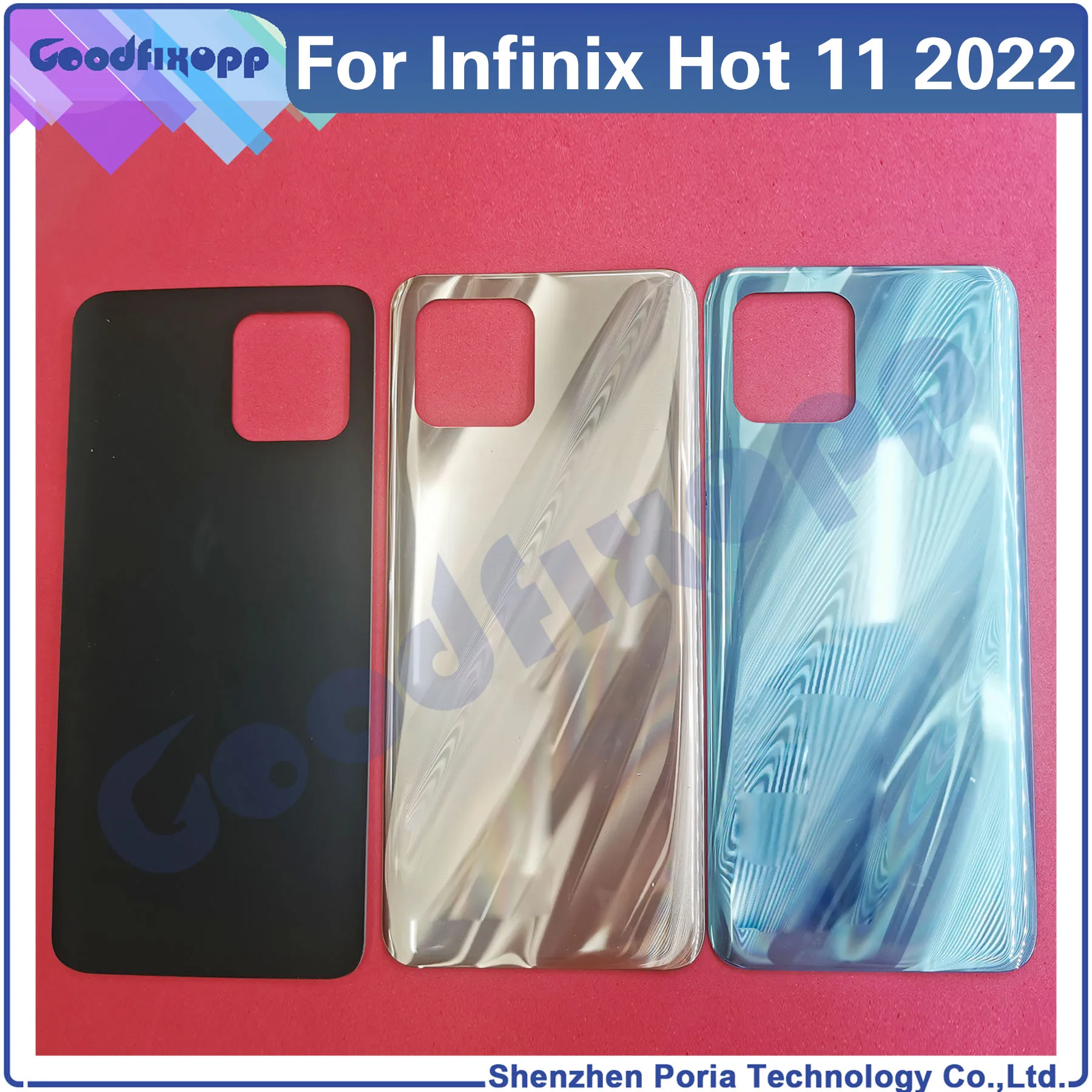 Для Infinix Hot 11 2022 X675 Задняя крышка корпуса Задняя крышка аккумулятора Замена запасных частей