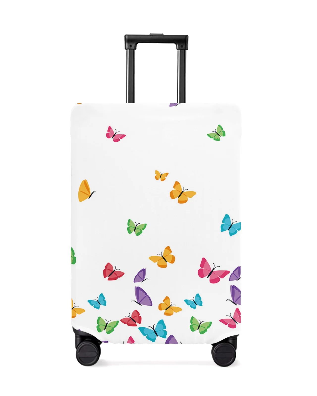 Красочная бабочка, белый дорожный багаж, защитный чехол для дорожных принадлежностей, чемодан, Эластичный пылезащитный чехол, защитный рукав
