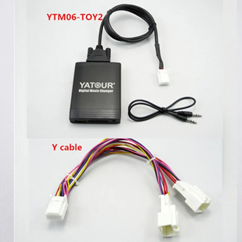 Автомобильный Mp3-плеер Yatour для Toyota Lexus Scion Avensis Corolla 2003-2013 С Навигационным Y-кабелем USB SD-Адаптер 6 + 6pin Музыкальный Аудио