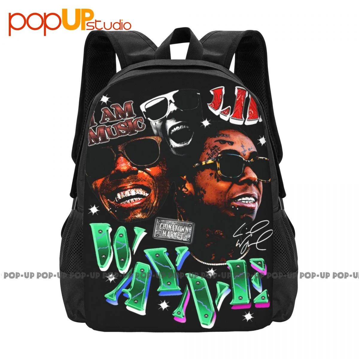Lil Wayne X Chinatown Market Carter V 5 Рюкзак Большой Емкости С Мягкой Обложкой Для 3D Печати, Сумки Для Путешествий