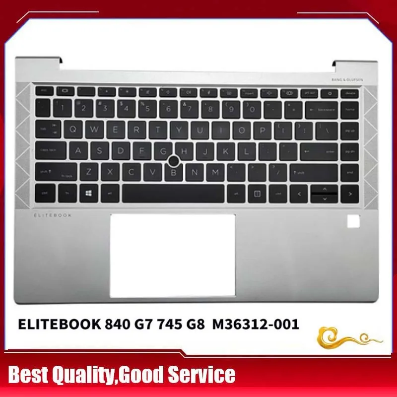 YUEBEISHENG New/org Для HP ZBOOK HP elitebook 840 G7 G6 Подставка для рук Верхняя крышка клавиатуры US M36312-001, Серебристый
