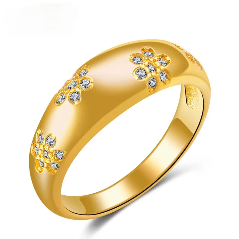 Трендовое кольцо с цветком из сияющего циркона, элегантное кольцо принцессы, обручальное кольцо для невесты, обручальное кольцо для вечеринки, ювелирные изделия, подарок на День рождения