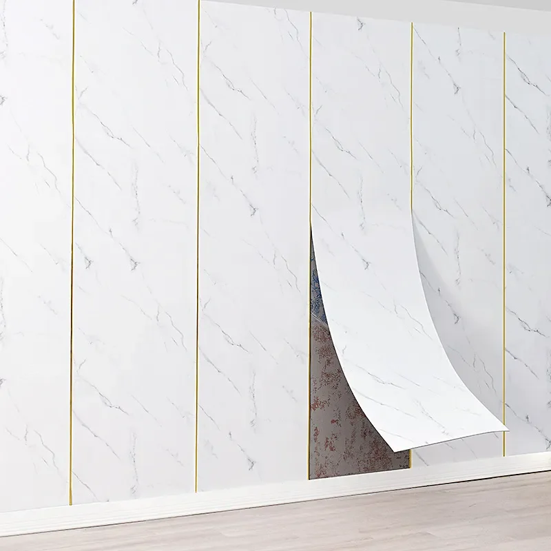 3 рулона искусственного Мрамора, Самоклеящаяся Фоновая стена, Водонепроницаемая Алюминиевая композитная панель, Декоративная искусственная плитка, Ванная комната, Душевая комната
