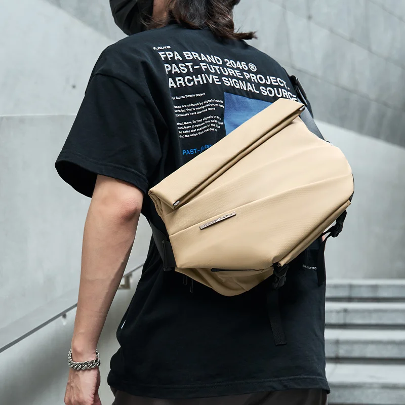 Оксфордская водонепроницаемая Многослойная дизайнерская сумка-слинг, Молодежная Повседневная мужская Многофункциональная сумка через плечо, Противоугонный сундук, Роскошь для путешествий