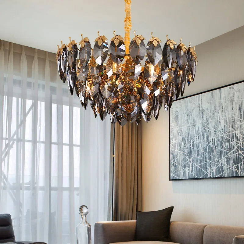 Скандинавский постмодернистский свет, Роскошная хрустальная люстра для гостиной, простая индивидуальность, креативная лампа для ногтей для домашнего использования
