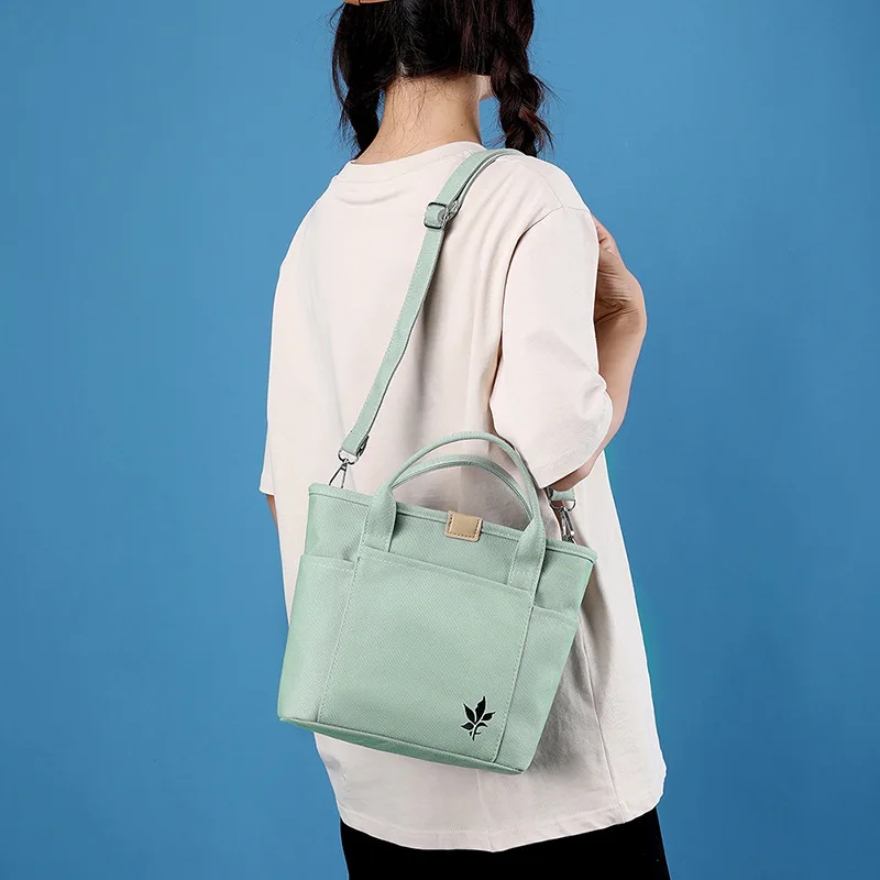 Женская холщовая сумка-тоут, сумки через плечо, повседневная рабочая школьная сумка для покупок с верхней ручкой