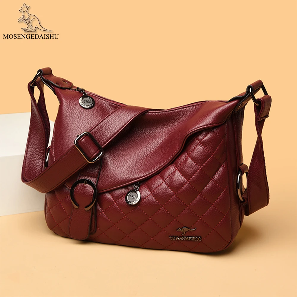 Новая однотонная женская сумка через плечо, роскошная дизайнерская высококачественная женская сумка-мессенджер из искусственной кожи, модные женские сумки Bolso Mujer