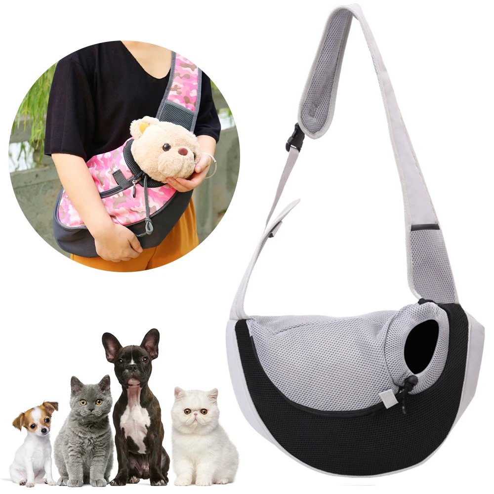 Дышащая сетчатая сумка-переноска для собак, слинг, сумка для путешествий для домашних животных, переноска для кошек, щенков, рюкзак для собак, сумка для путешествий на открытом воздухе