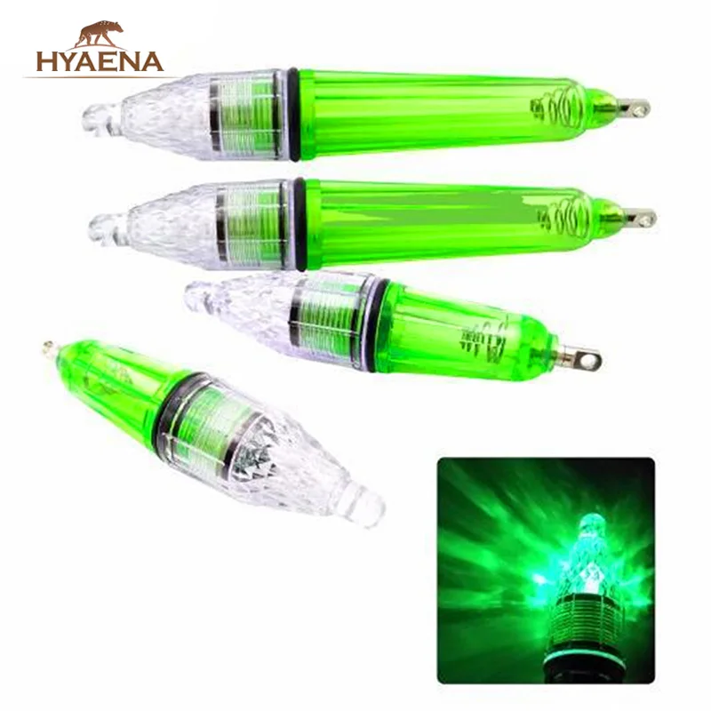 Hyaena Deep Drop Fishing Flash Light Подводная приманка для окуня Привлекательная лампа для рыбы Светло-зеленый Размер 12 см/17 см