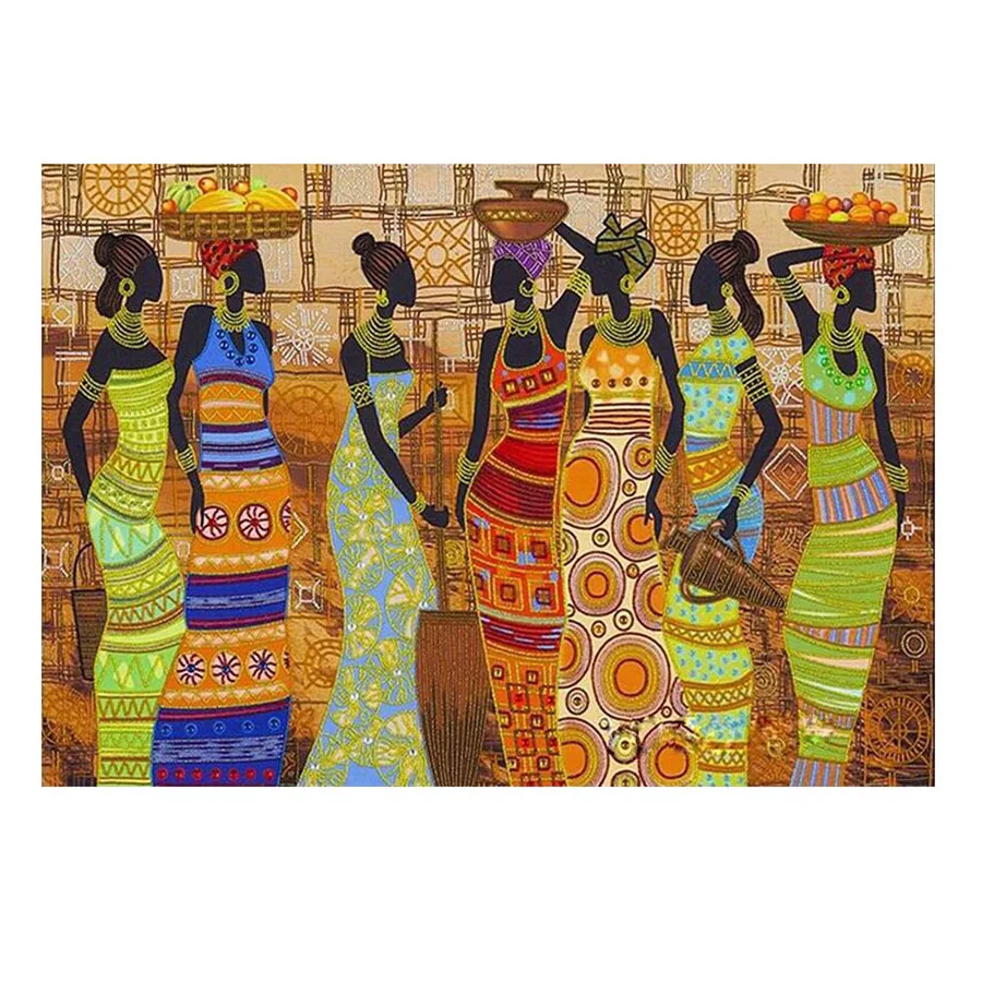 Новое поступление, 5D Алмазная картина, Африканская женщина, Алмазная вышивка, Мозаика, Полные Квадратные Наборы для вышивки крестом, Украшение для дома