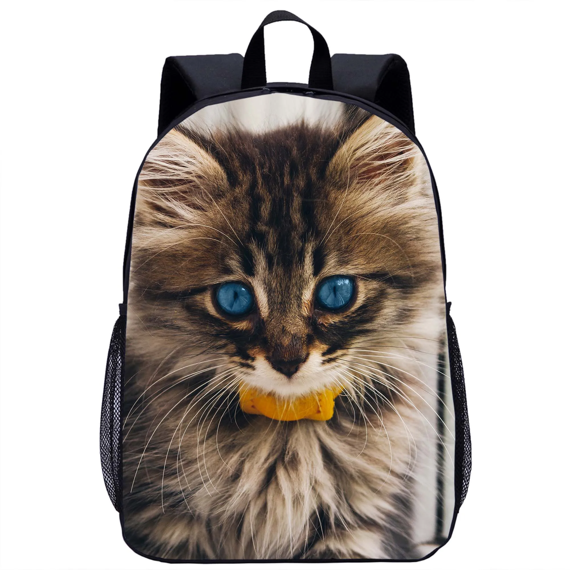 Рюкзак с принтом милого кота для мальчиков и девочек, школьная сумка для подростков, школьная сумка для студентов, повседневный рюкзак для женщин, Мужской рюкзак для путешествий